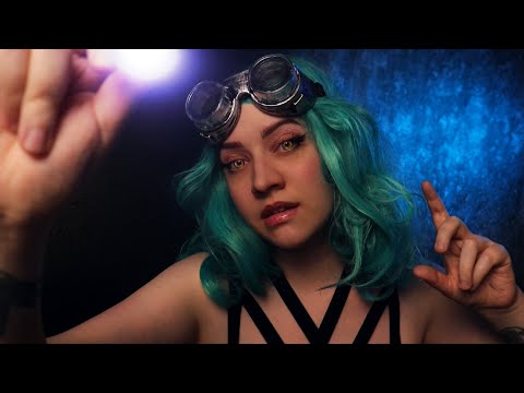 ASMR Cyberpunk Mechanic Repairs Your Face (Cleaning, Measuring, Tinkering, etc)