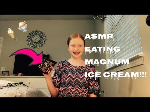 ASMR~ 🍦Eating Magnum Ice Cream 🍨|| Chocolate Cracking Sounds || Ice Cream Eating