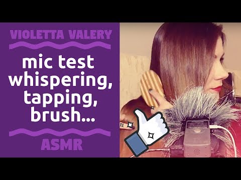 АСМР тест микрофона Zoom H1 (шепот, расчесываю волосы, звук пластилина и другое)