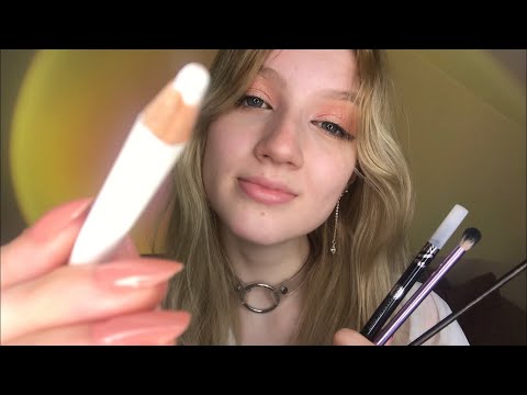[ASMR] Tracing and drawing on your face ~ tingly personal attention