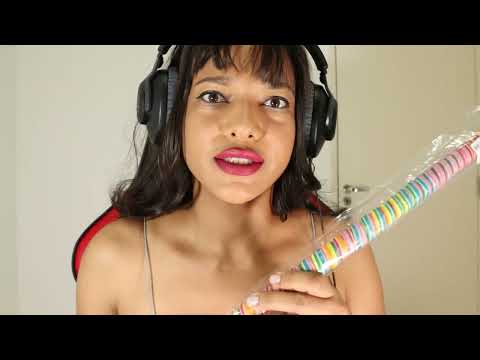 ASMR Huge Rainbow Lollipop  [Mouth Sounds]