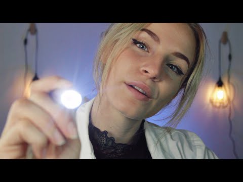 ASMR Unpredictable and Chaotic Cranial Nerve Exam | Giving you instructions | Fast, Gloves, Light