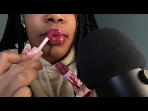 ASMR | Lip Gloss Application 🎀 (mouth sounds + personal attention) | brieasmr