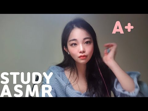 ASMR Study With Me 대학생의 기말고사 공부asmr 사각사각 펜소리 Korean Student's Finals Pen ASMR