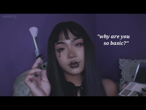 asmr. mean alt girl fixes your makeup (while judging you). 🙄 [Custom Video for Adam]