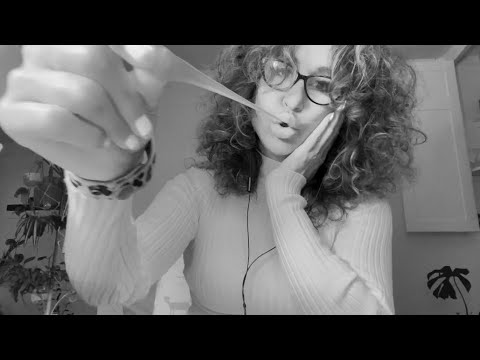 ASMR gum chewing and keyboard sounds
