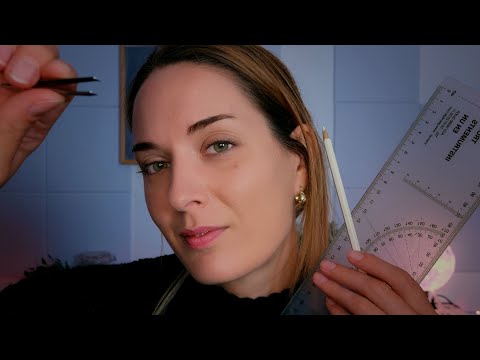 ASMR | Doing Your Eyebrows Roleplay | Shaping | Tweezing | Measuring | Soft Spoken