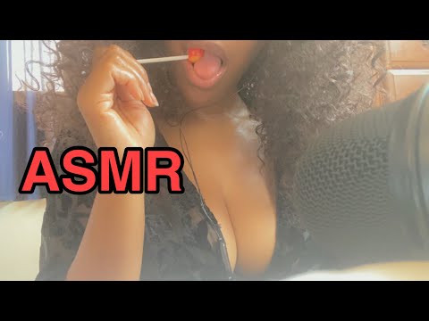 ASMR | Lollipop Eating & Repeating My Channel Name 🍭