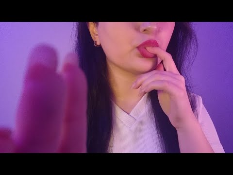 ASMR🌙Finger licking and mouth sounds(Tasting your face)👅🎧