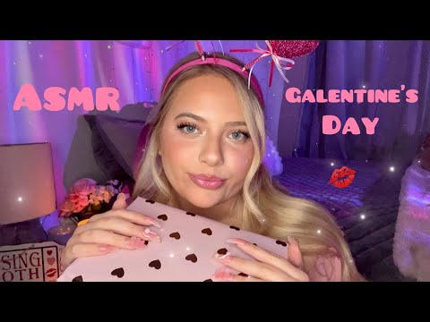 Asmr Galentine’s Day Gift Exchange💘Tapping, Scratching, Crinkles 😴✨