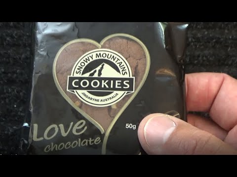 ASMR - Snowy Mountain Cookies - Australian Accent -Discussing in a Quiet Whisper & Crinkles & Eating
