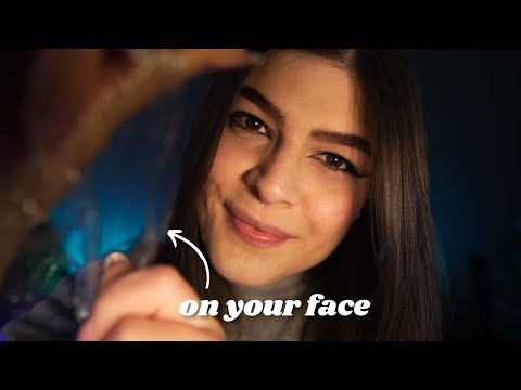 ASMR Pellicola sul viso | Touching & Brushing Your Face | Personal Attention