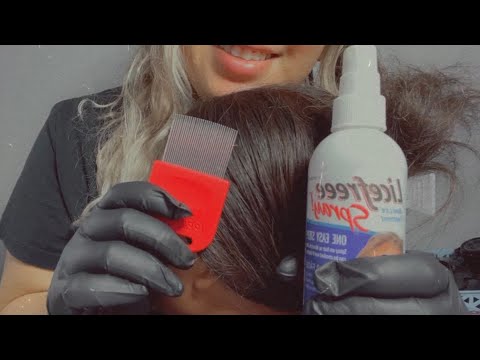 ASMR| Checking you for headlice- glove sounds, whispering