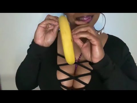 ASMR Banana & Whip Cream With Sensual Tingles