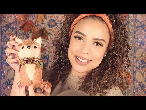 ASMR // Fall Decorations ~ Show and Tell ~ (Tapping, Crinkles, Tracing)