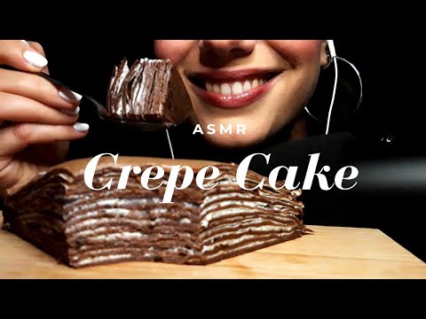 ASMR 🍰 Crepe Cake Mukbang 🥞 Mouth Sounds, Whispering, to cheer you up !