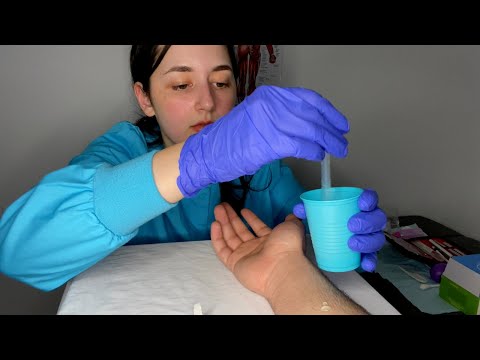 ASMR| Skin Assessment-Allergy Test, Tape Measure ( Medical Exam,Real Person)