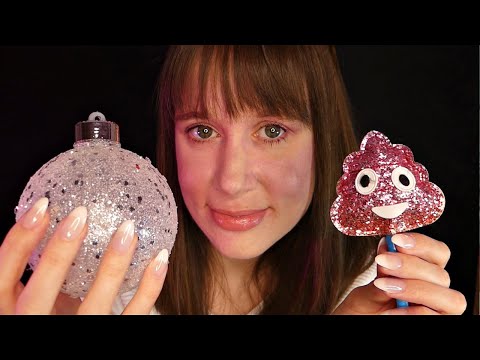 ASMR Tapping, Scratching, Tracing, Crinkling | Christmas Gift Exchange with Tapping Whispers ASMR