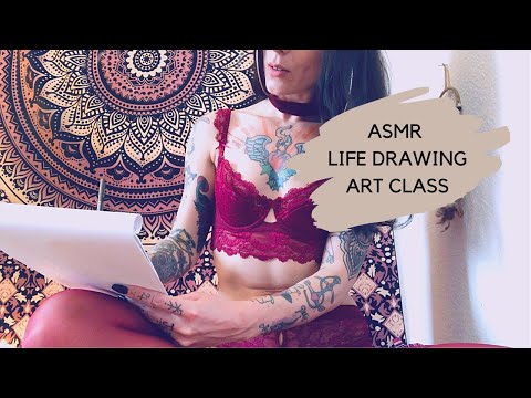 ASMR LIFE DRAWING | ART TEACHER ROLE PLAY | FACE MEASURING | PERSONAL ATTENTION