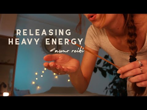 ASMR REIKI releasing heavy energy | cord cutting, hand movements, energy balancing & healing | POV