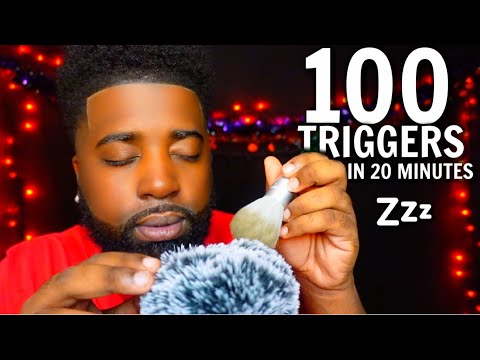 ASMR - 100 TRIGGERS IN 20 MINUTES 🔥🔥 (YOU WILL FALL ASLEEP & TINGLE)~