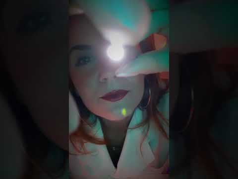 ASMR removing something from your eye | Follow the light #Shorts