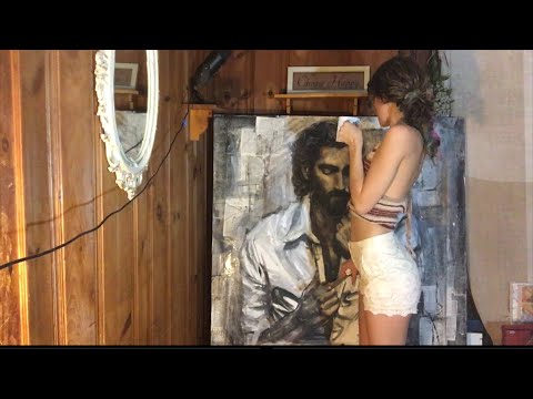 Late night coffee | talking about art | ASMR whisper painting