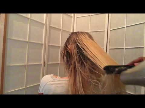 [ASMR ] Relaxing Hair Play and Hair Drying No Talking