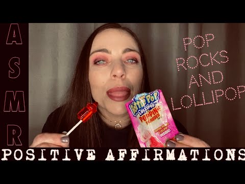 ASMR | Pop Rocks + Baby Bottle Pop | Affirmations for Anxiety