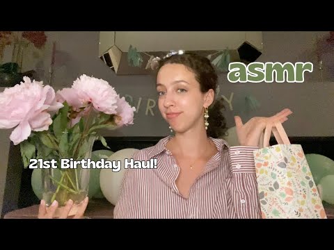ASMR 21st Birthday Haul! | peartreeASMR