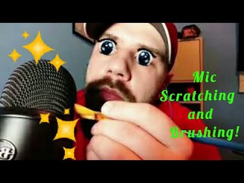 ASMR- Mic Scratching and Brushing!!!