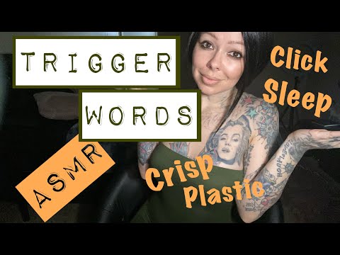 🤔😎ASMR trigger words -SLEEP-PLASTIC- CRISP-KISS-WHISKEY-SLEEP-HONEYCOMB-SNIP-CLICK
