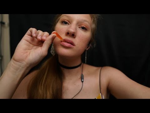 ASMR-Gummy Worm Eating (Mouth Sounds)