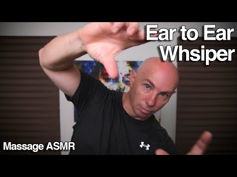 ASMR Ear to Ear Whisper with Inaudible Sounds and Hand Movements