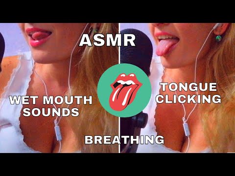 👅💦💤 ASMR // WET MOUTH SOUNDS // TONGUE CLICKING // BREATHING 👅💦💤