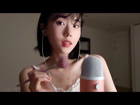 ASMR for tingles 💕 Doing your make up , Tapping , Mouth sound, Visual triggers, Personal Attention