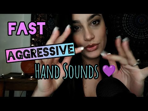 ASMR fast & aggressive hand sounds ☺️💜✨ for your tingly pleasure!