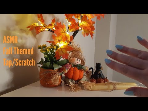 ASMR Fall  Themed Tap/Scratch With Aggressive Camera Tapping-No Talking