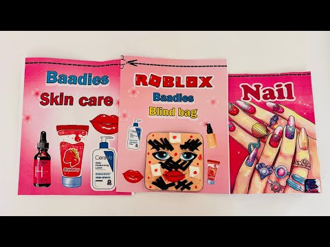 Tutorial/ Roblox skincare baddies Blind bag Paper ASMR 😍로블록스 스킨케어 블라인드백