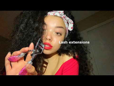 ASMR//Friend Does Your Lash Extensions! ♡