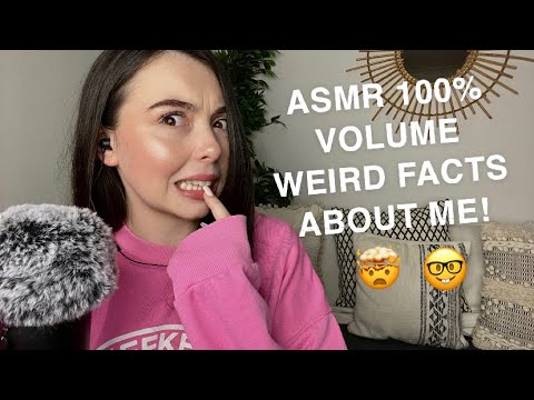 ASMR CLOSE CLICKY RAMBLE |  RANDOM FACTS ABOUT ME 🤪
