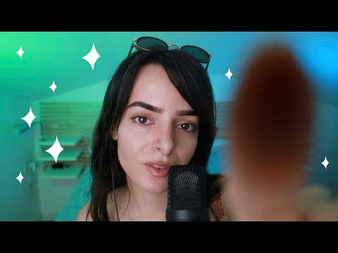 ASMR Tracing Tingly Trigger Words ✨ Ear to Ear Layered Sounds (Whispered)