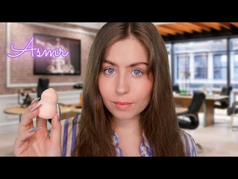 ASMR Colleague Is Doing Your Makeup At Work 💄 | Layered Sounds, Personal Attention