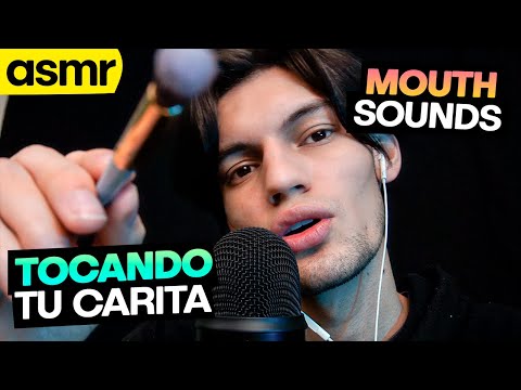 ASMR ATENCIÓN PERSONAL TOCO TU CARITA Y MOUTH SOUNDS | ASMR Español