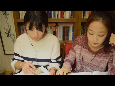 [상황극 ASMR] 친구들과 도서관에서 공부하기RP Let's study together at the Library RP