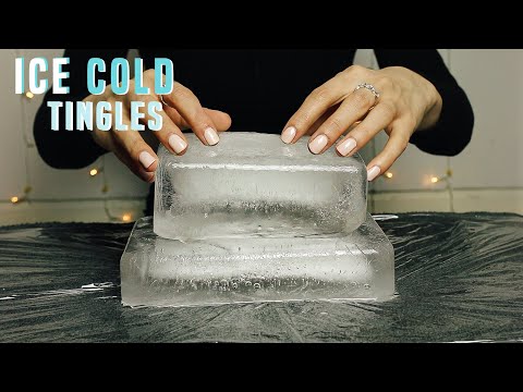 ASMR Ice cold tingles 🥶😴 scratching, tapping, ice sounds with varies items...