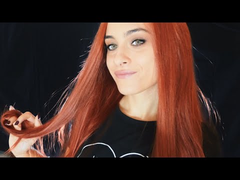 ASMR Show and Tell Intense whispering ITA _ I Show you my EvaHair Wig - brushing and scissors Sound