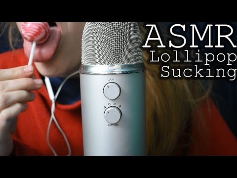♥ ASMR Lollipop sucking | 3D Binaural ear to ear mouth sounds