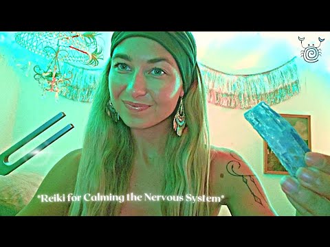 [Reiki ASMR] ~ 🌻Reiki to help calm your Nervous System🌻...crystal and frequency healing