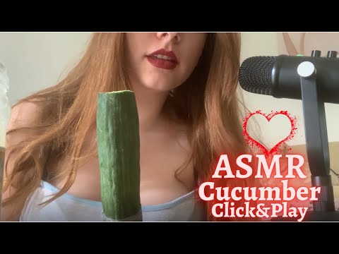 ASMR | Cucumber with honey 🥒🍯& eating sounds👄